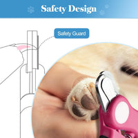 Swihauk Heavy Duty Dog Nail Clippers and Trimmers - Pink - image 4