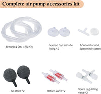 HITOP 3W 80GPH Adjustable Aquarium Air Pump - 3W-Blue - image 2