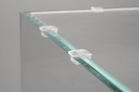 LANDEN Glass Aquarium Lid with Clips for 30x30cm 6.6 Gallon Rimless - Cover Clips / 4mm with 3.5mm Gap (12 pcs)