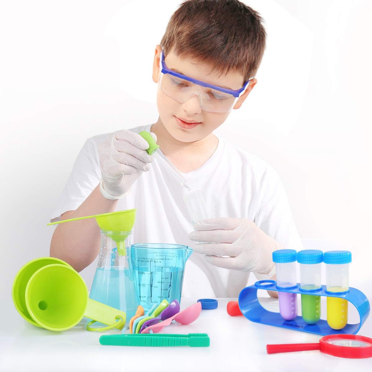 UNGLINGA 70 Lab Experiments Science Kits for Kids Chemistry Set Toys – Fun for Kids & Family - Science kits with tools & lab coat - image 4