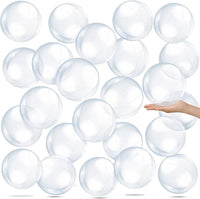 Yinder 24 Pcs Clear Beach Balls Inflatable Bubble Ball Decorations - Classic / Clear
