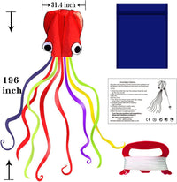 Hengda Kite Soft Octopus Kite Series - 1 / Red - image 2