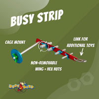 Bird Toys for Large Birds Stainless Steel Bird Toy with Traveling - Strip - image 3