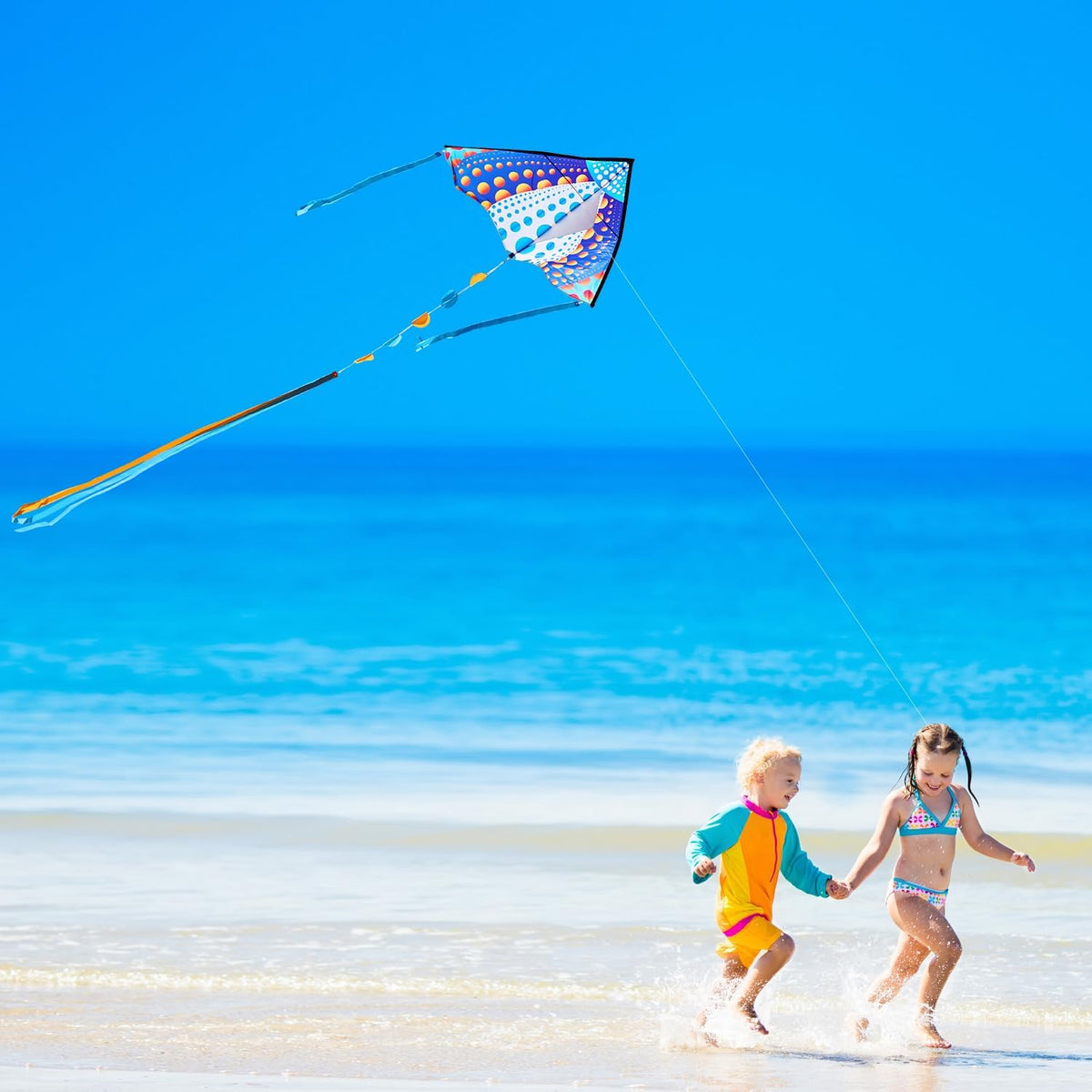HONBO Large Delta Kite for Kids & Adults - Dots - image 4