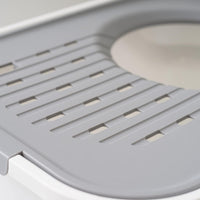IRIS USA High Sided Cat Litter Box, Scatter Shield - Top Entry / White - image 4