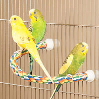 JW Pet Comfy Perch For Birds Flexible Multi-color Rope - Medium / 21" - image 4