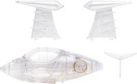 McFarlane Toys DC Super Powers Invisible Jet in translucent design with pop up canopy - view 3