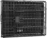 Amazon Basics Portable, Foldable Metal Wire Small Dog Crate with Removable Tray, Divider Panel - 24.0"L x 18.0"W x 20.0"H / Double Door w/ Divider - image 3