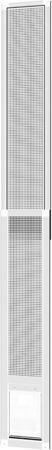 Hakuna Pets V2 Patio Pet Door Screen Insert Panel for Sliding Doors - Small / White
