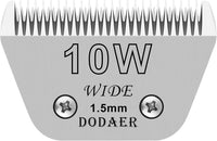 10# Dog Grooming Ceramic Blades, Compatible with Andis, Oster A5 - 10w-1.5mm / Silver