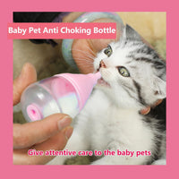 40 ml puppy and kitten nursing bottle with replaceable silicone nipples - view 3