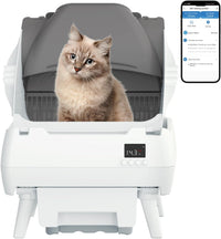 Automatic Cat Litter Box Self Cleaning, App Control, Open-Design