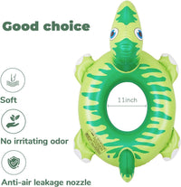 HOHQB green Tyrannosaurus dinosaur pool float swim ring for kids - view 4