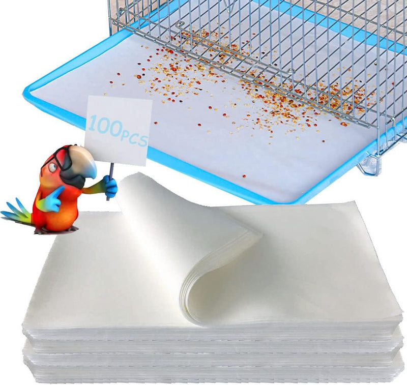 Firdnyohs 100PCS Bird Cage Liner Papers