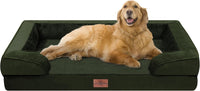 Comfort Expression Waterproof Orthopedic Dog Bed for Extra Large Dogs – Essentials for Dogs - 42.0"L x 30.0"W x 8.5"Th / Olive Green