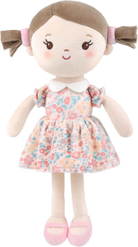 GAGAKU soft baby doll in a floral print rag doll style for toddlers - view 10