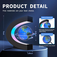 Magnetic Levitating Floating Globe with LED Lights - Blue Globe - image 2