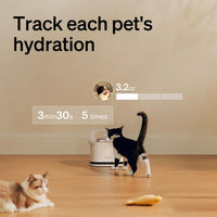 PETLIBRO Upgrade Cat Water Fountain Stainless Steel Tray - White / RFID Fountain - image 2