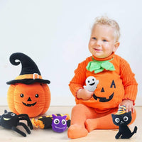 Teytoy My First Pumpkin baby Halloween toy playset with soft spider, ghost, bat, cat and candy - view 3