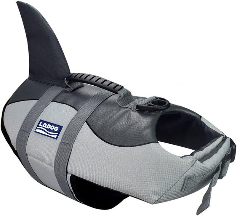 Dog Life Jackets, Saver Life Jacket, Swimming Vest Quick-Drying - Grey / Small
