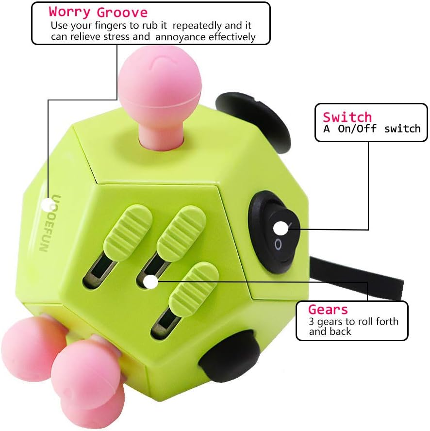 UOOEFUN Fidgets Toy, 12 Sided Cube Toys, Toy - image 3