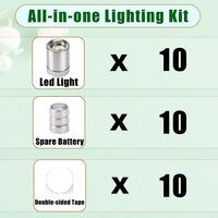 Mini Led Lights 10pc Small Led Lights Battery Powered Tiny Light Warm - Cold White - image 4