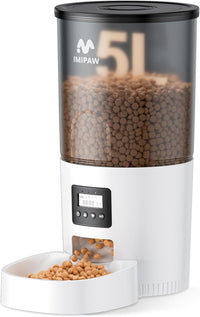 IMIPAW Automatic Cat Feeders - 5L / White