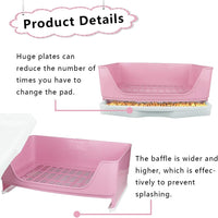 PINVNBY Large Rabbit Litter Box - Pink - image 3