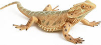 Rich Boxer 5 inch bearded dragon figurine, detailed plastic lizard for home and garden decor
