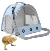 Bearded Dragon Travel Carrier, Lizards Carrier - Blue / Carrier