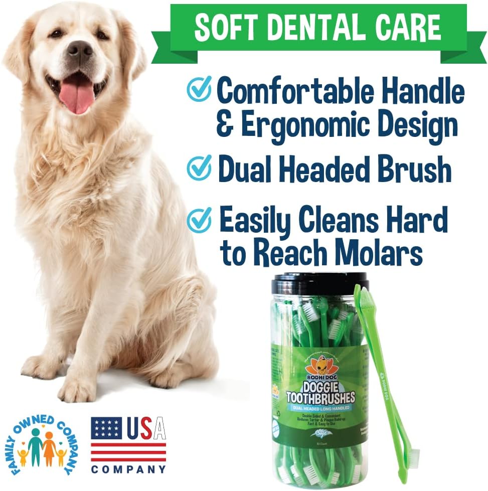 Bodhi dual-headed dog toothbrush 50-count canister for dogs and cats - view 4
