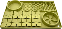 Slow Feeder Bowl, Silicone Lick Mat with Suction Cups for Dog Cat, Snuffle Mat for Pet Smell - Green / Honeycomb 4in1 - image 2