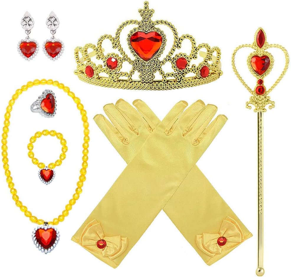 Princess Anna Costume Dress up Accessories for Girls Anna Cosplay - Gold