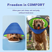 Soft Dog Cone Collar After Surgery Alternative for Dogs to Stop Licking, Comfy Collars for Large/Medium/Small Pet, Adjustable Elizabethan Neuter Recovery E Cones of Shame Neck & Head Ecollars