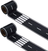 RECER Black Road Track Tape, Road Tape Track - 2 Rolls, 2.4" x 33'