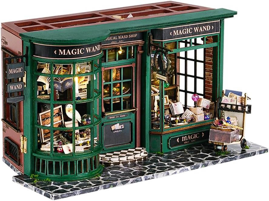 CUTEBEE 3D Wooden Puzzle for Adults - Magic Wand House