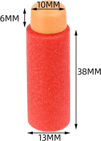 JGCWorker 200pcs 2nd Generation High-End of Half-Lenth Soft Dart - Red Orange - image 3