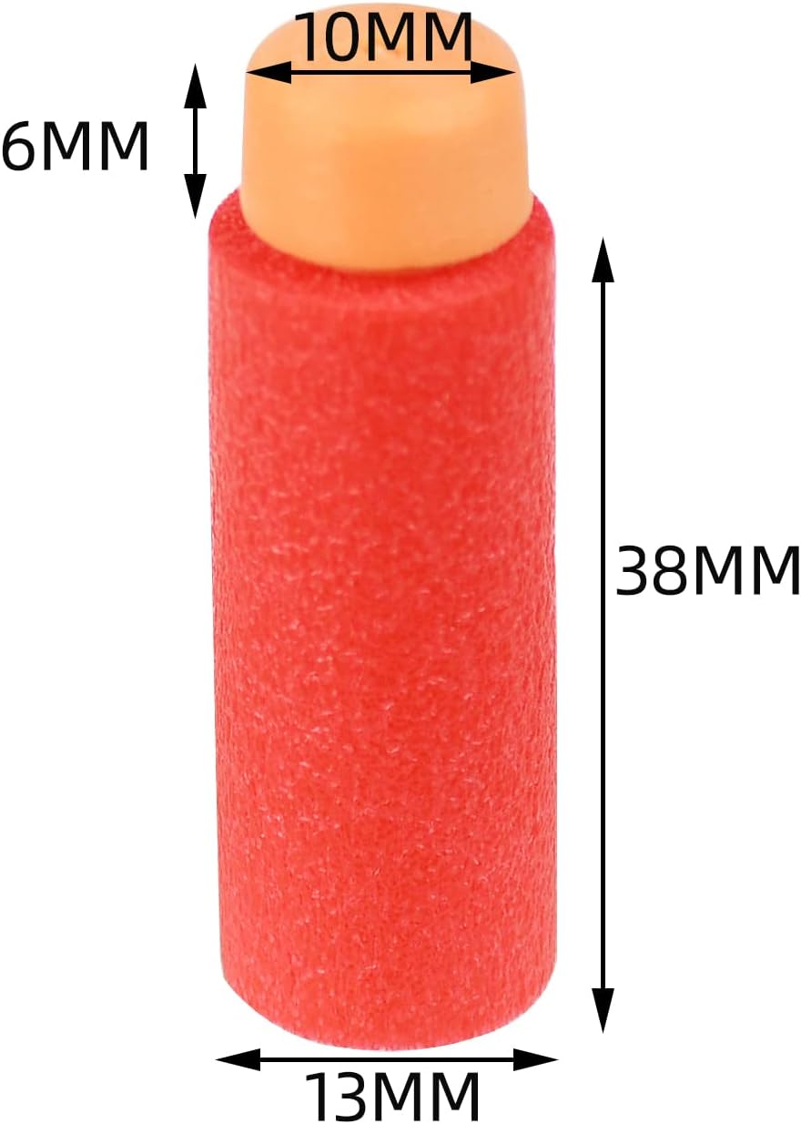 JGCWorker 200pcs 2nd Generation High-End of Half-Lenth Soft Dart - Red Orange - image 3