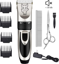 Highdas Dog Clippers for Grooming Low Noise - Silver - image 2