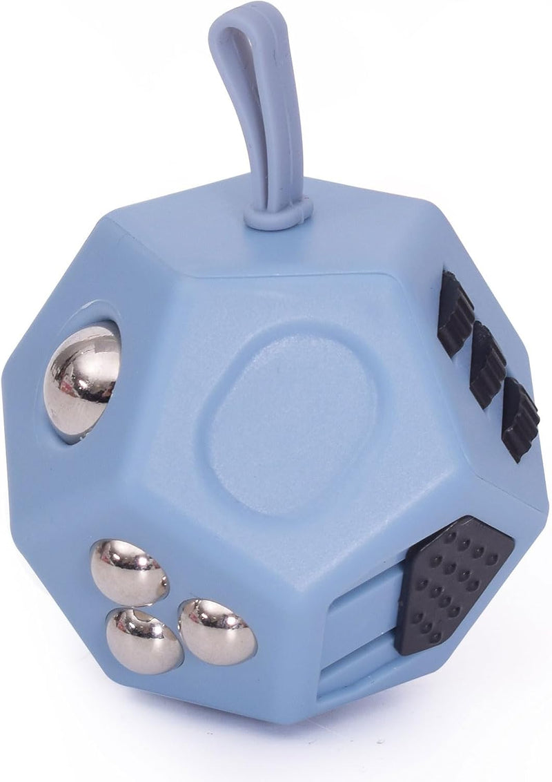 UOOEFUN Small Fidget Toys, 12 Sided Fidget Toys - Grey