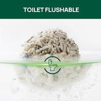 18lbs Mixed Tofu Cat Litter Clumping, Low Dust, Lightweight, Ultra Absorbent and Fast Drying, Natural Pea Husk Bentonite Kitty Litter (9lbs×2bags)