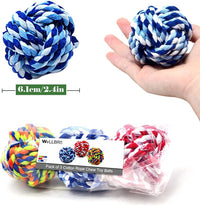 Pet Chew Toy, Knots Weave Cotton Rope - 3 Pack - image 2