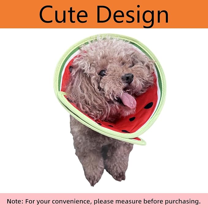 Soft Dog Cone Collar for Dogs After Surgery, Adjustable Dog Recovery Cone Collar for Medium Small Puppy Dogs and Cats to Stop Licking (Strawberry L)