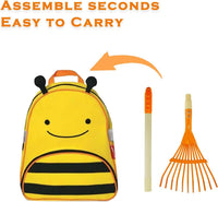 CHEERBANK kid rakes, four child size lawn rakes with wooden handles - view 6
