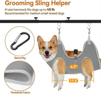 H Shape Dog Grooming Arm for Table, L Size Hammock, 42" H - M Hammock (Leg Spacing: 4.7–11.5″) - image 2