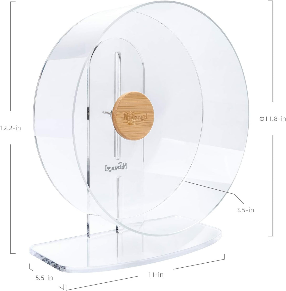Niteangel Silent Hamster Exercise Wheel - Large - Wider Version - image 2