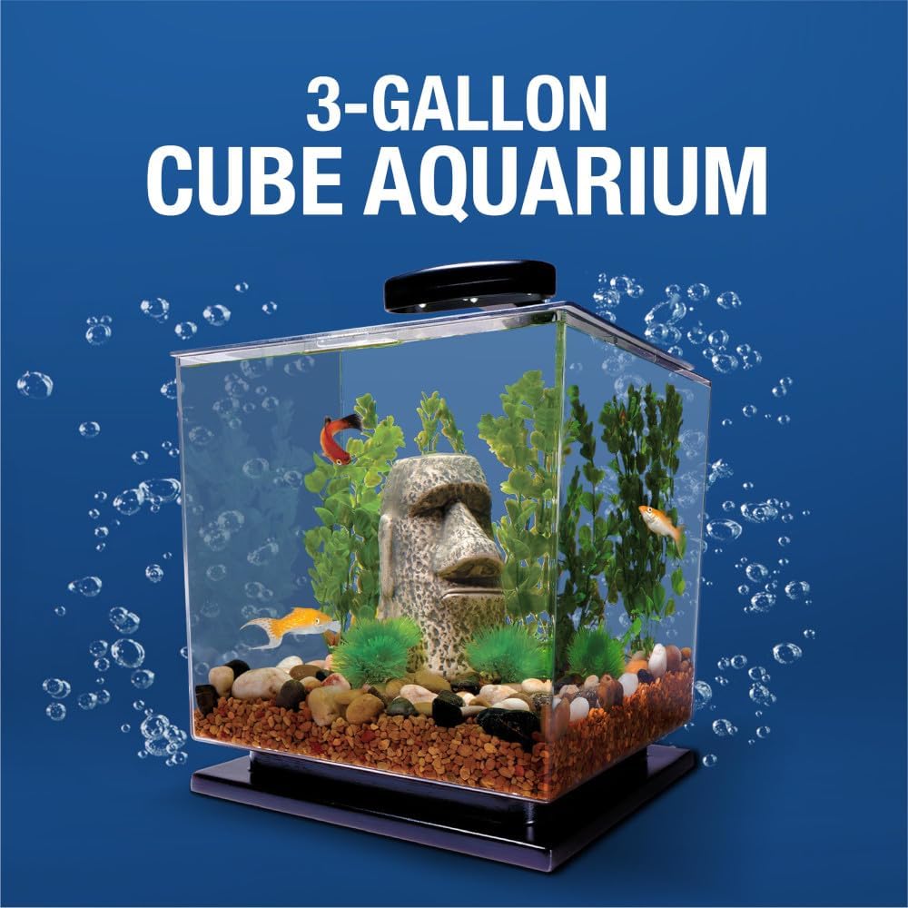Tetra Half-Moon 3 Gallon Starter Fish Tank Kit – Essentials for Fish - 3 Gallon / Cube Aquarium Kit - image 4