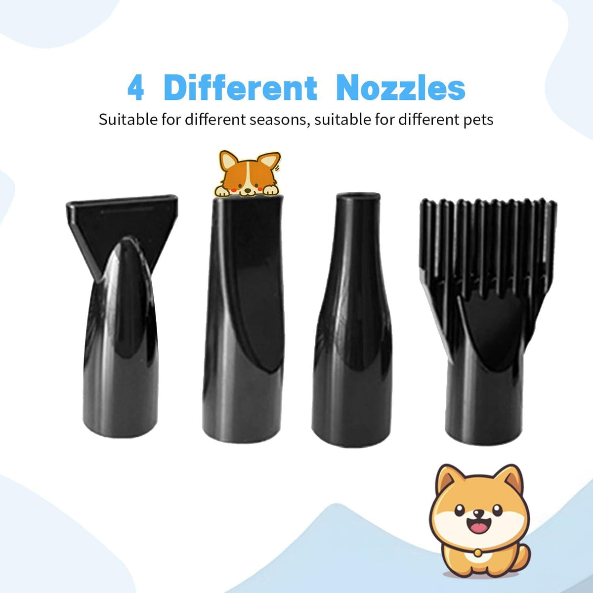 Dog Dryer, High Velocity Professional Dog Grooming Dryer - Black - image 4