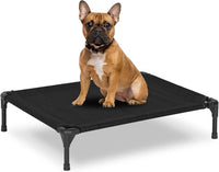 Elevated Dog Bed for Outdoor - Black / 32"L x 25"W x 7"Th