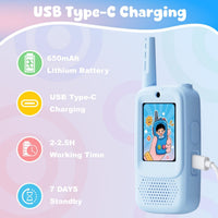 Video Walkie Talkies for Kids - Blue/Pink - image 2
